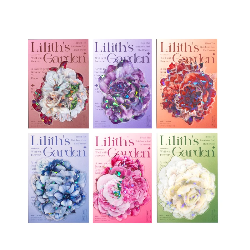 

12packs/LOT Lily's Garden Series series cute lovely retro decorative PET sticker