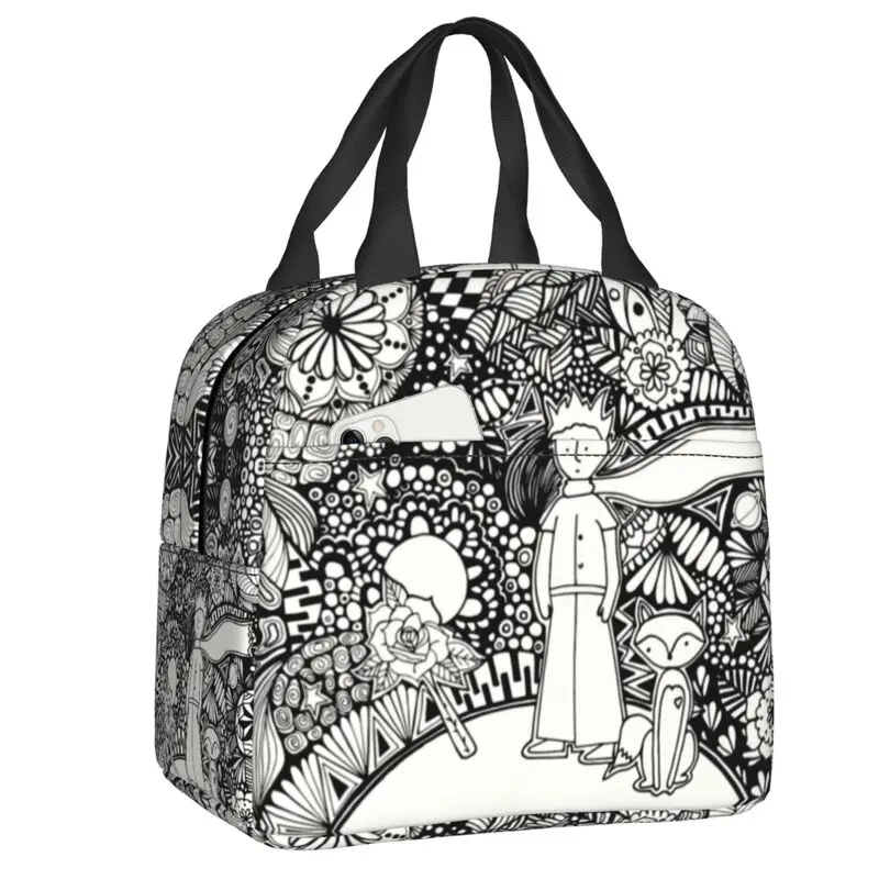 

The Little Prince Insulated Lunch Bag for Women French Fiction Le Petit Prince Cooler Thermal Lunch Box Office Picnic Travel
