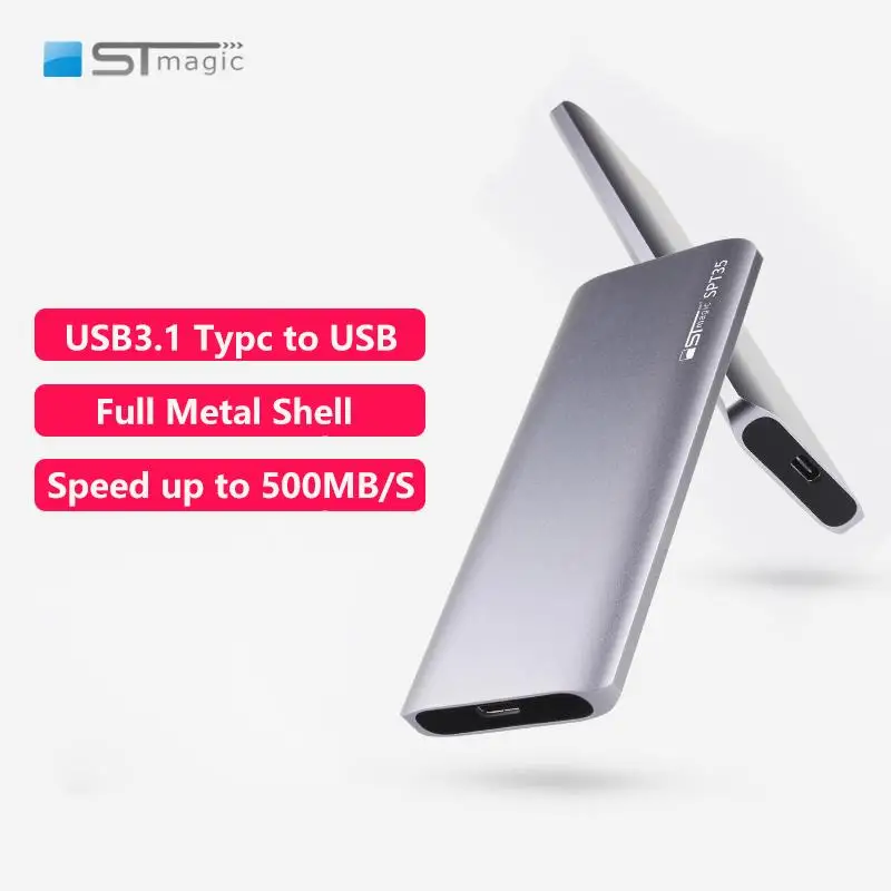 

Металлические жесткие диски STmagic USB 3,1 SPT35, внешний жесткий диск PSSD 1 ТБ, мобильный твердотельный накопитель SSD для ноутбука, десверс, MacBook