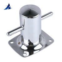 boat parts accessories 316 stainless steel 8 single cross bollard with baseplate mooring cleat marine