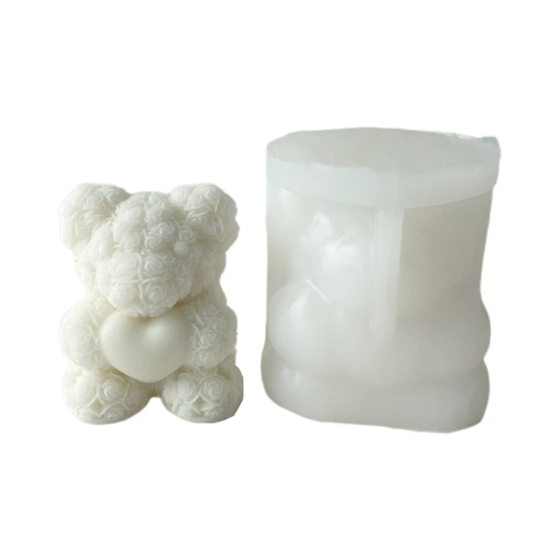 

Bear Candle Silicone Mold for DIY Candle Soap Plaster Cake Fondant Chocolate