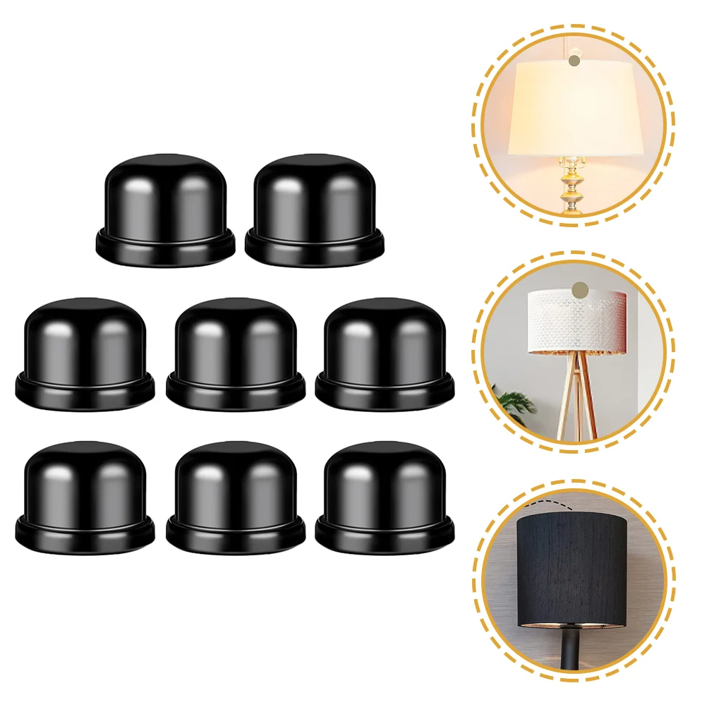 

8 Pcs Horn Frame Decorative Hat Solid Metal Lamp Shade Crystal Shade Harp Knob Light Fixture Decorate