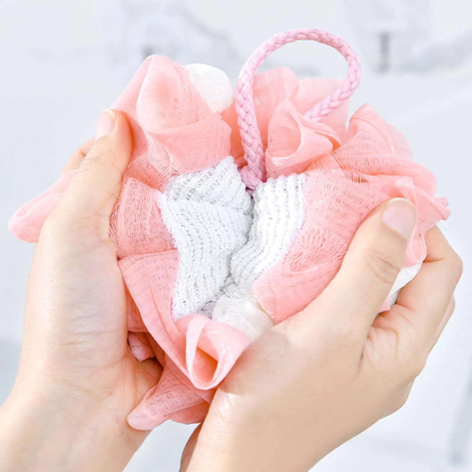 Новинка Мягкая сетчатая губка для ванны шарики ванной комнаты пышное средство