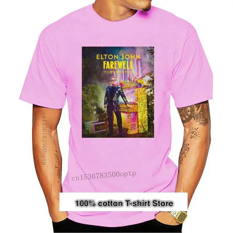 

Camiseta de Elton John Yellow Brick Road Walk Tour 2021, camisa negra S 4Xl 012873, новинка