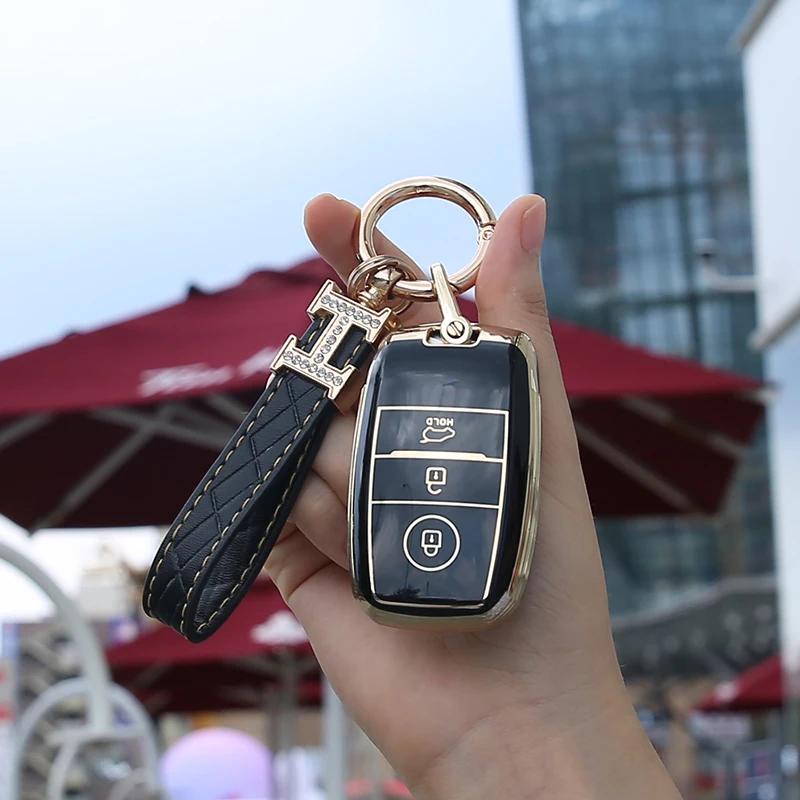 

TPU Car Remote Key Case Cover Holder Keychain Shell For Kia Optima Sorento Niro Soul Ceed Rio5 Sportage R K3 KX3 K4 Accessories