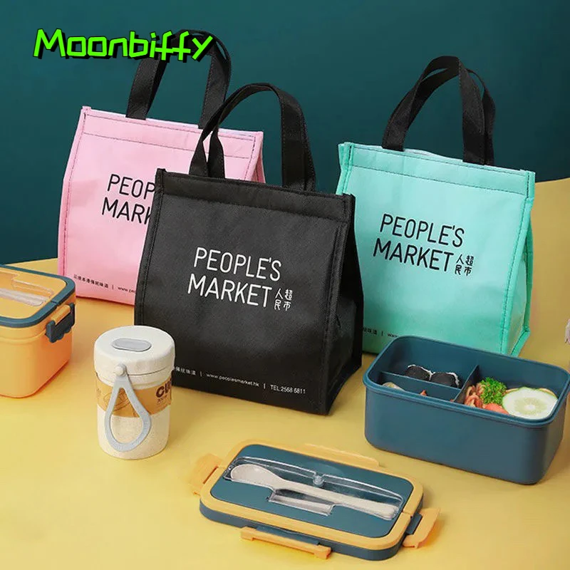 

Lunch Bag Insulated Cold Simplicity Picnic Carry Case Thermal Portable Lunch Box Bento Pouch Lunch Container Food Storage Bags