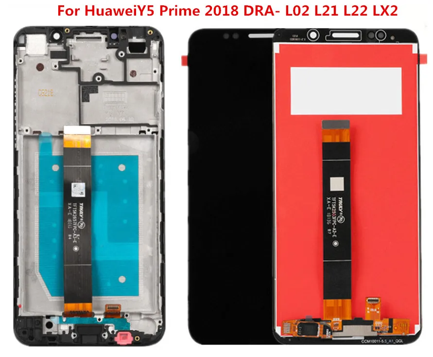 

Для Huawei Y5 2018 ЖК-дисплей сенсорный экран дигитайзер для HuaweiY5 Prime 2018 DRA- L02 L21 L22 LX2 экран с рамкой + инструмент