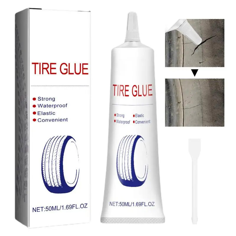 Клей для ремонта шин 50 мл прочное клеевое соединение резиновая цементная