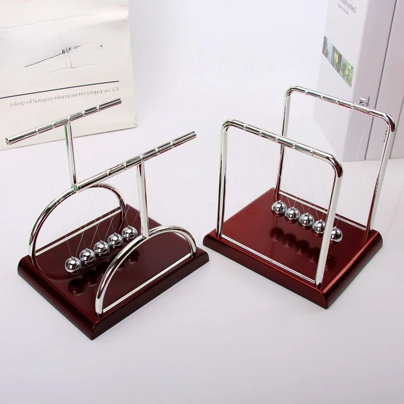 

Newton Cradle Steel Balance Balls Perpetual Motion Collision Ball School Teaching Physics Science Pendulum Toy Home Decor Gift