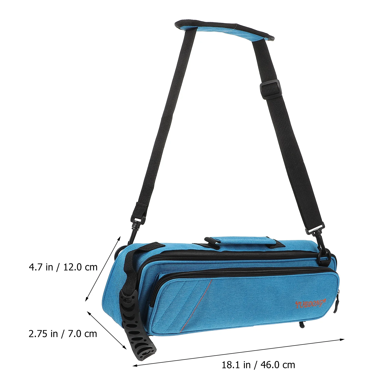 

1Pc Wind Instrument Protection Box Oxford Cloth Storage Box for Flute (Sky-blue)