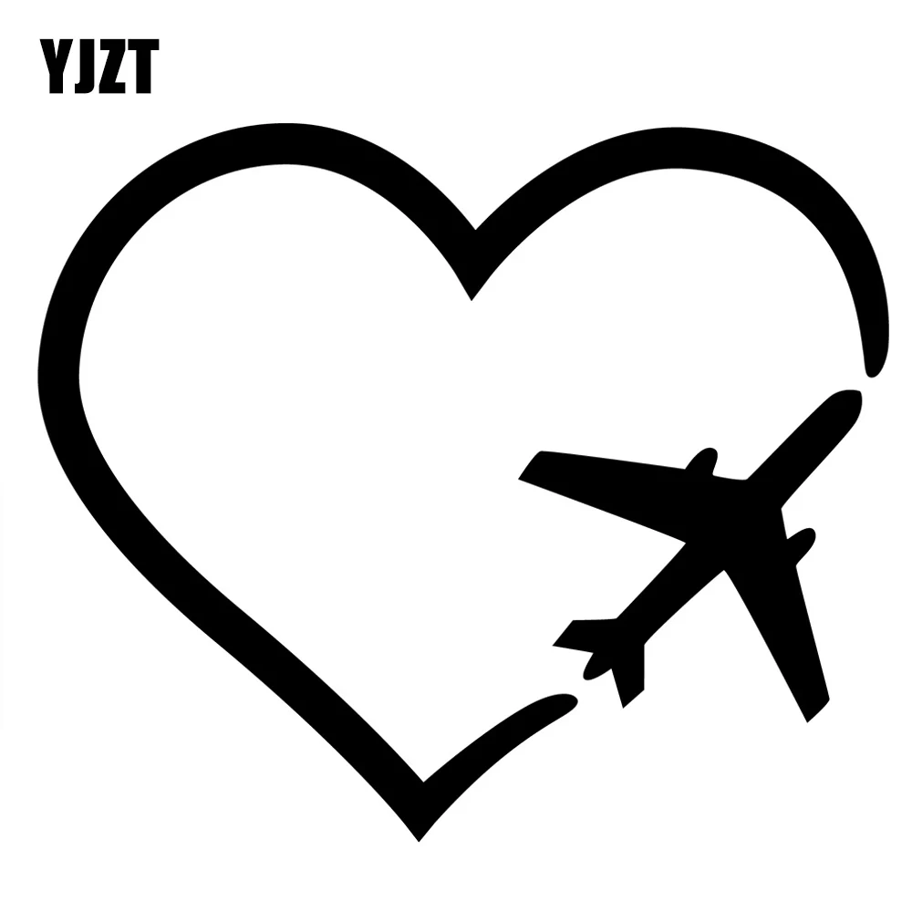 Интересная виниловая наклейка YJZT для самолета или авиатора 14 8 х12 5 см Цвет