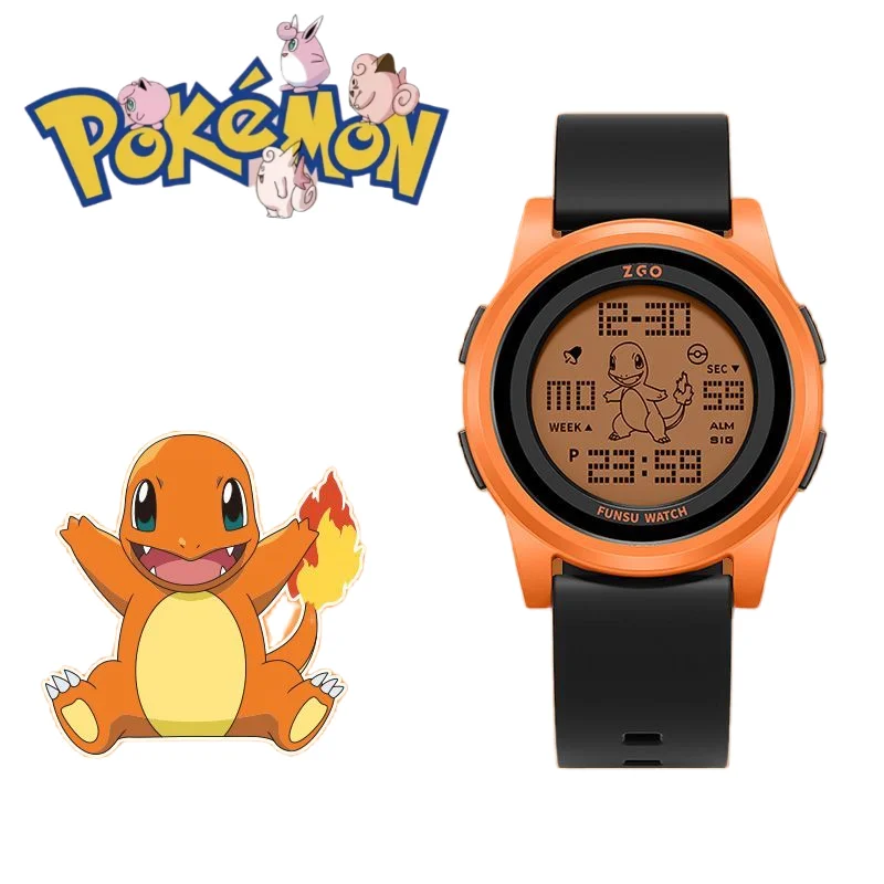 Купи Zhenggang ZGOx Pokemon Watch Male Junior High School High School Student Party Watch Men's Handsome 2022 New Watch Birthday Gift за 1,961 рублей в магазине AliExpress