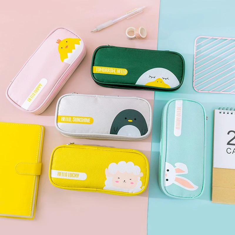 

Creative INS Pencil Bag Kawaii Stationery Pouch Large Capacity Pencil Case Stationery Storage Bag Organizer School Supplies