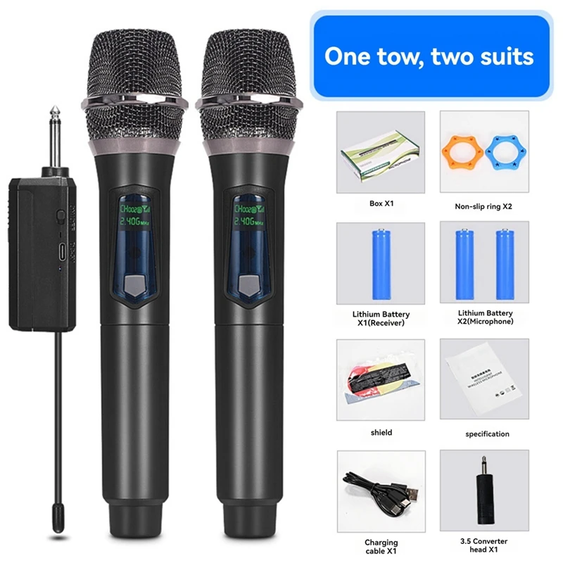 Wireless Microphone Handheld Professional Suitable For Singing Party Performance Meeting Room Home