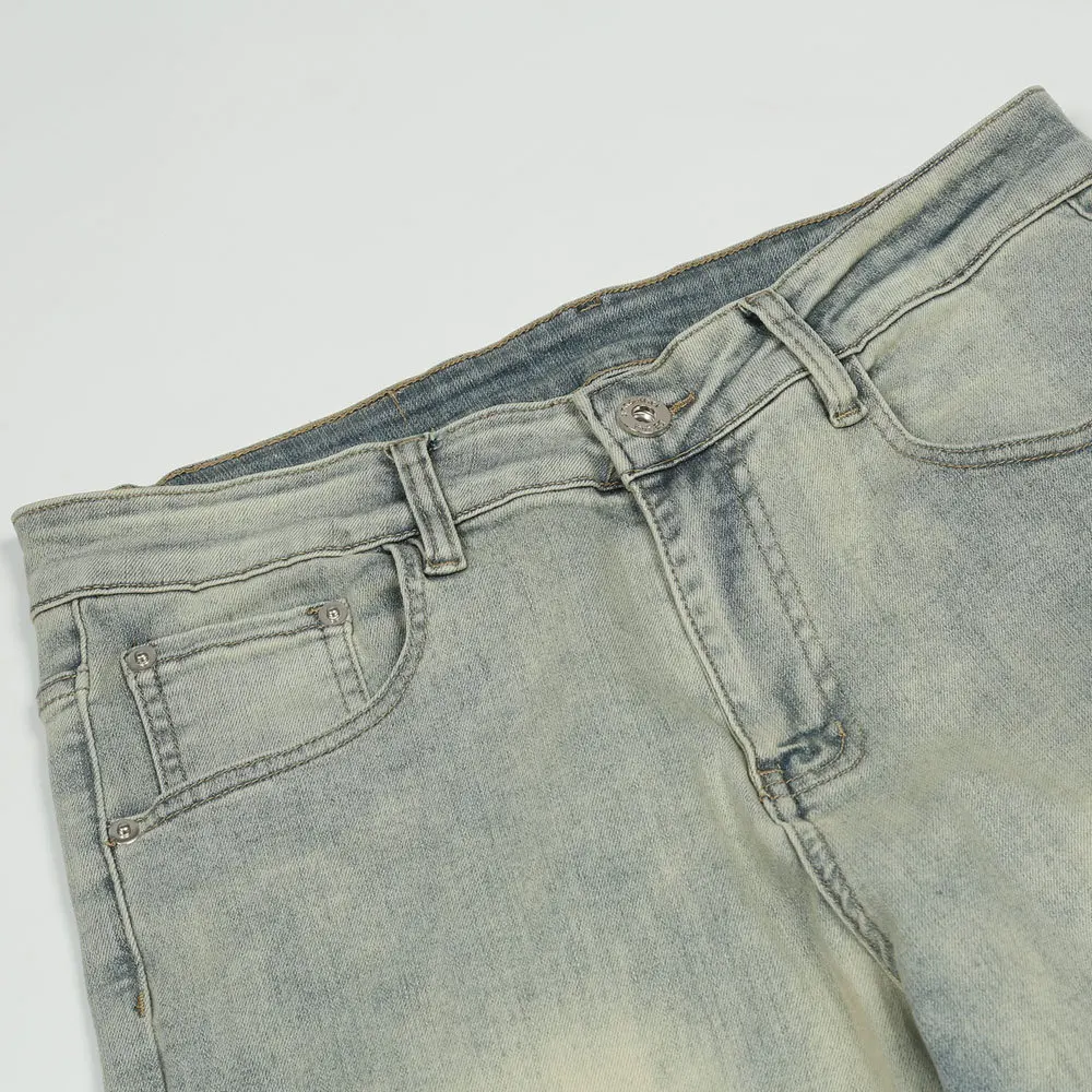 2023 Vintage Denim Pants Men Streetwear Retro Denim Pant Jeans HipHip Casual Joggers Trousers Jeans Cotton