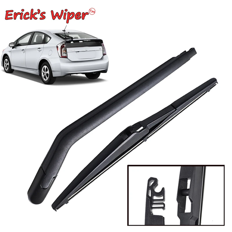 Erick's Wiper 16-дюймовый комплект щеток и рычагов заднего стеклоочистителя для Toyota Prius 2009-2015, лобовое стекло, задняя дверь, щетка от дождя