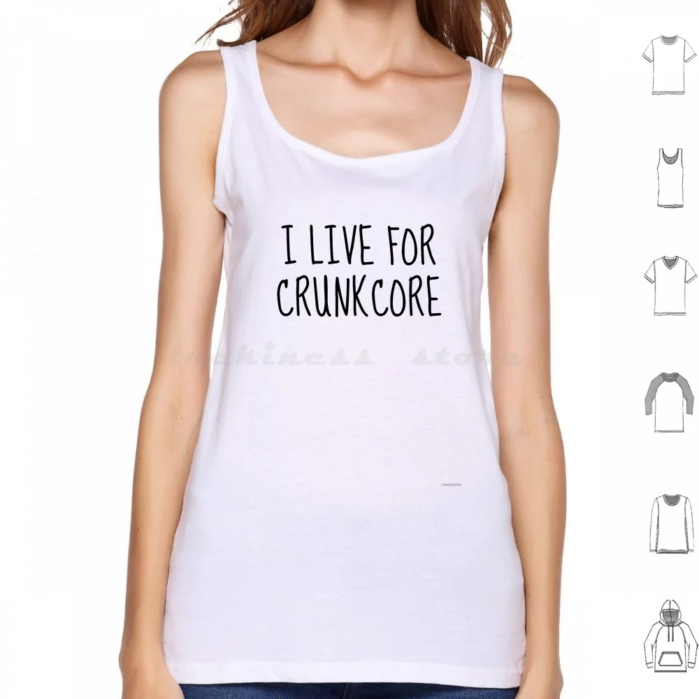 I Live For Cunkcore майки жилет без рукавов Слушайте хрустящий веер браслет сердечник