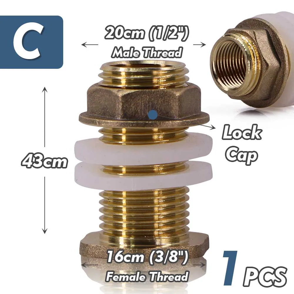 

Медный соединитель для шланга MUCIAKIE 1/2" 3/4" 1"