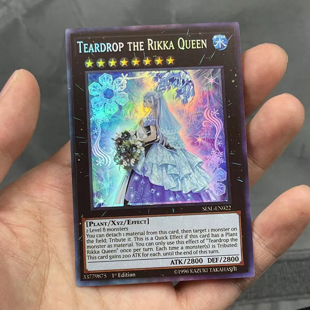 Голографическая карточка Yugioh без повторов 50/100 шт.