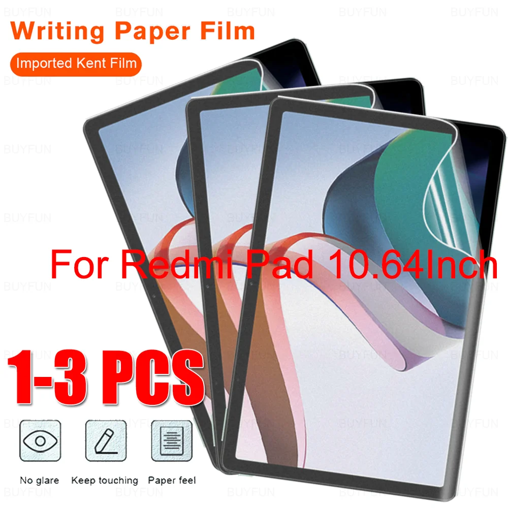 1-3pcs Paper Feel Screen Protector For Xiaomi Redmi Pad 10.61Inch Matter PET Painting Write Tablet Film For Mi Pad RedmiPad 2022