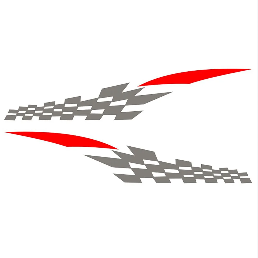 

Brand New Car Body Decals Car Stickers Car Accessories Decoration Exterior Stickers Gray/Red Mouldings PVC Film