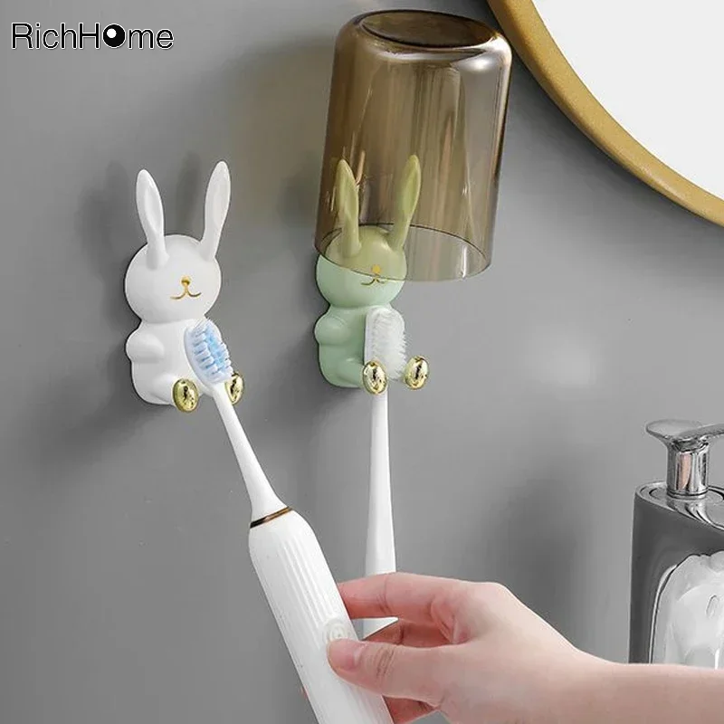 Симпатичный держатель для детской зубной щетки стеллаж прочный клейкий