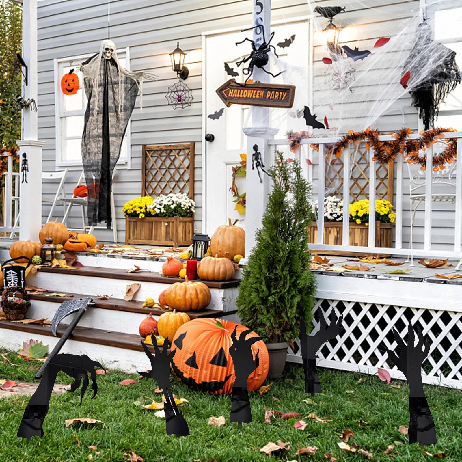 

Halloween Horror Acrylic Outdoor Garden Decorative Floor Insert Plant Signs