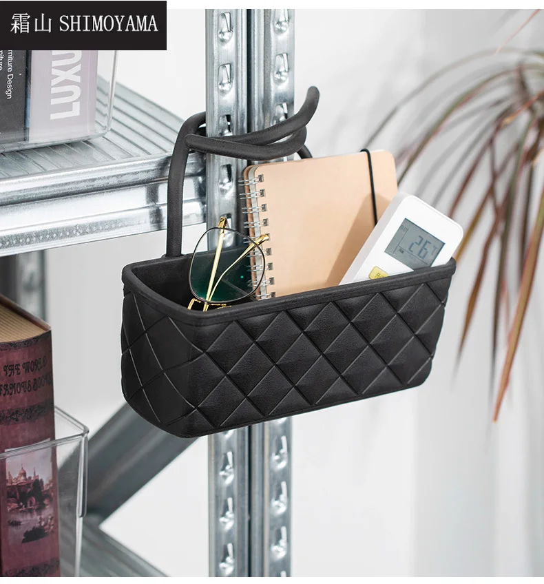 

SHIMOYAMA Car Storage Box Snack Storage Hanging Basket Car Seat Back Tidy Organizer Bag Home Cosmetic Sundries Pocket Shelf