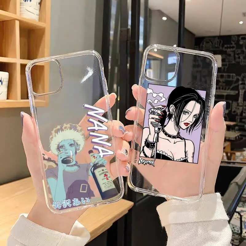 

NANA Oosaki anime Phone Case Transparent soft For iphone 12 11 13 7 8 6 s plus x xs xr pro max mini