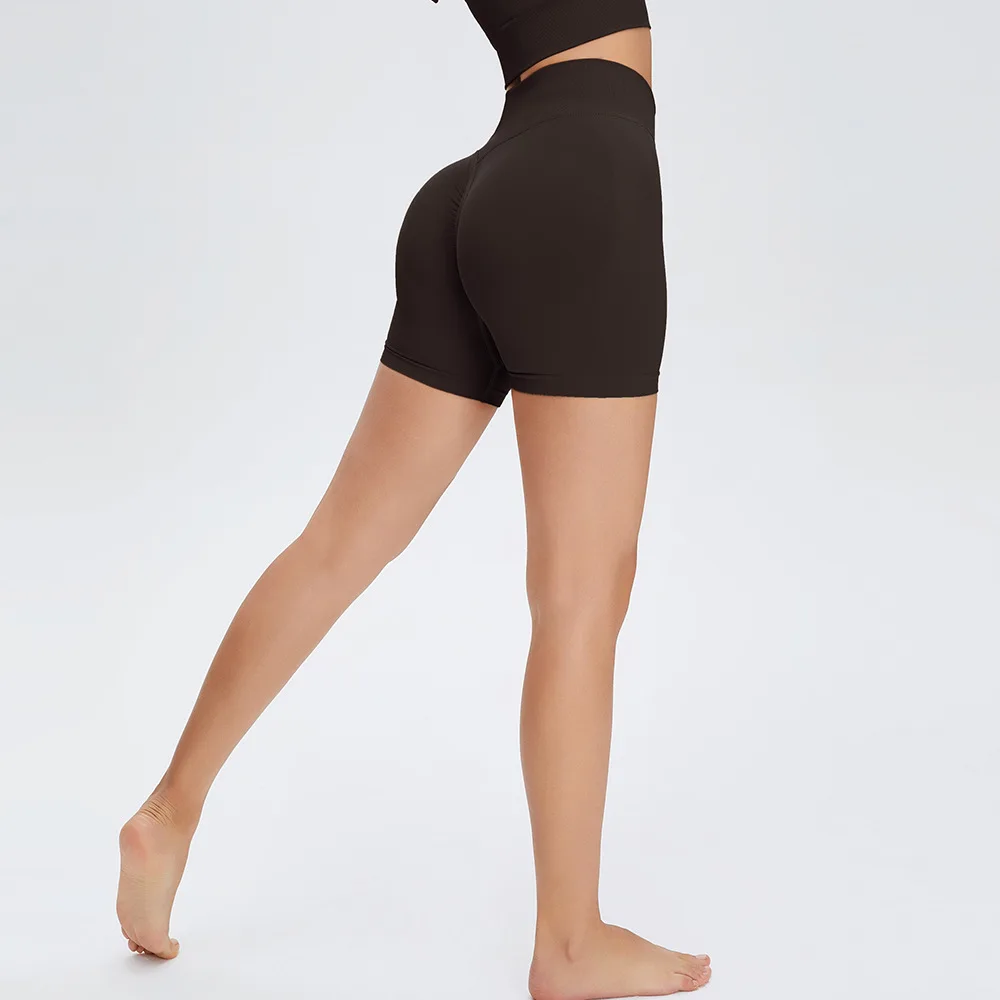 Seamless Yoga Shorts Women'S High Waist 
