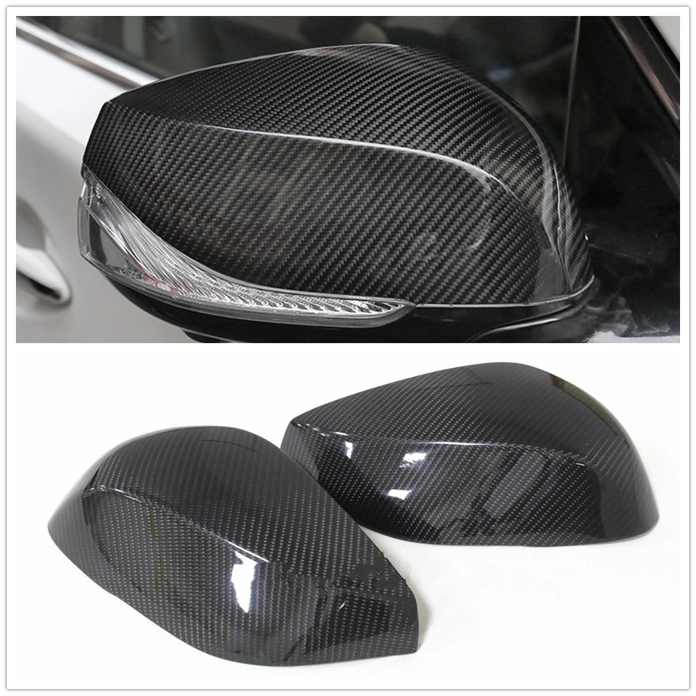 

Крышка зеркала из углеродного волокна, внешняя крышка заднего вида, замена корпуса заднего вида для Infiniti Q50 Q60 QX30 Q70 2014-2023