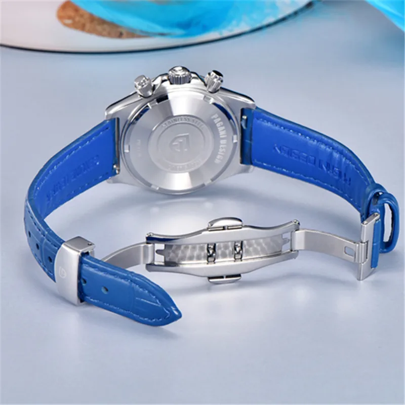 PAGANI DESIGN New Women Watch Luxury Brand Quartz Sapphire Waterproof Fashion Leather Chronograph Watches For Lady Reloj Mujer enlarge