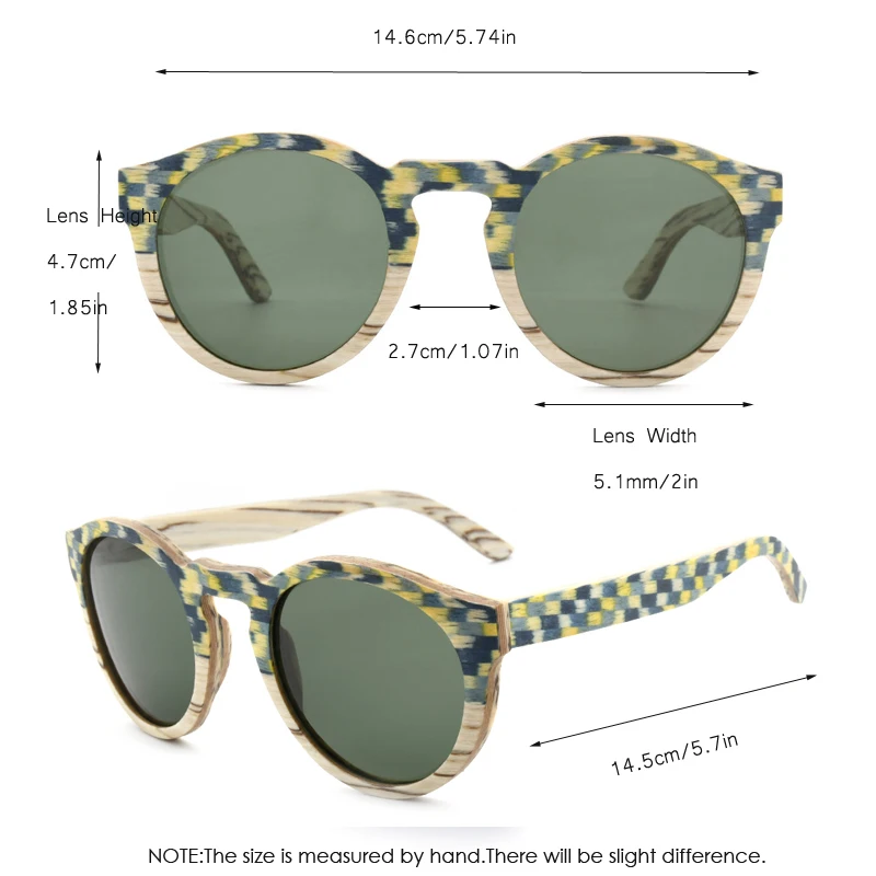 Уникальный Дизайн Деревянные бамбуковые солнцезащитные очки для мужчин 2024