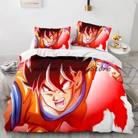 anime goku bedding set single twin full queen king size son goku bed set aldult kid bedroom duvetcover sets 3d anime 048