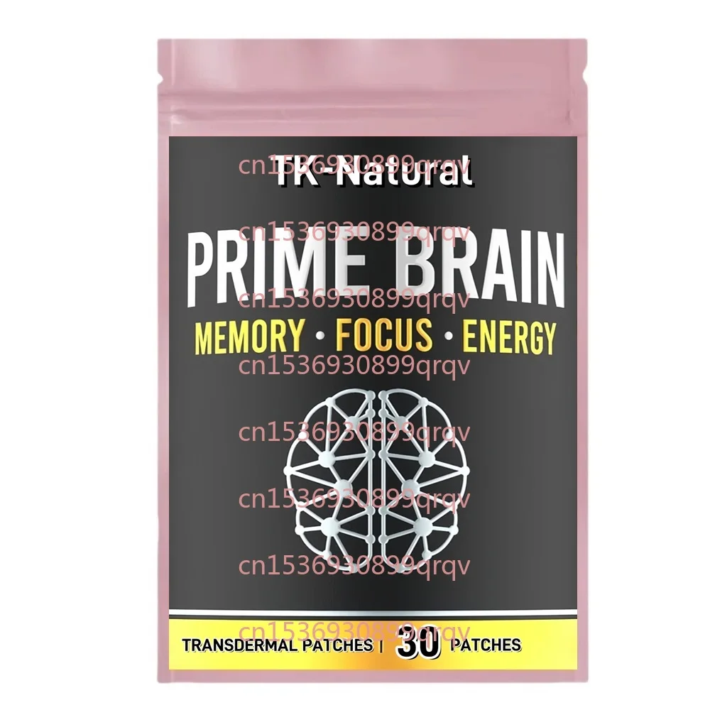 Фото 30-пластыри Prime Brain Nootrop Transdermal Patches поддерживает память, умную фокусу, когнитивное здоровье и энергия. №1