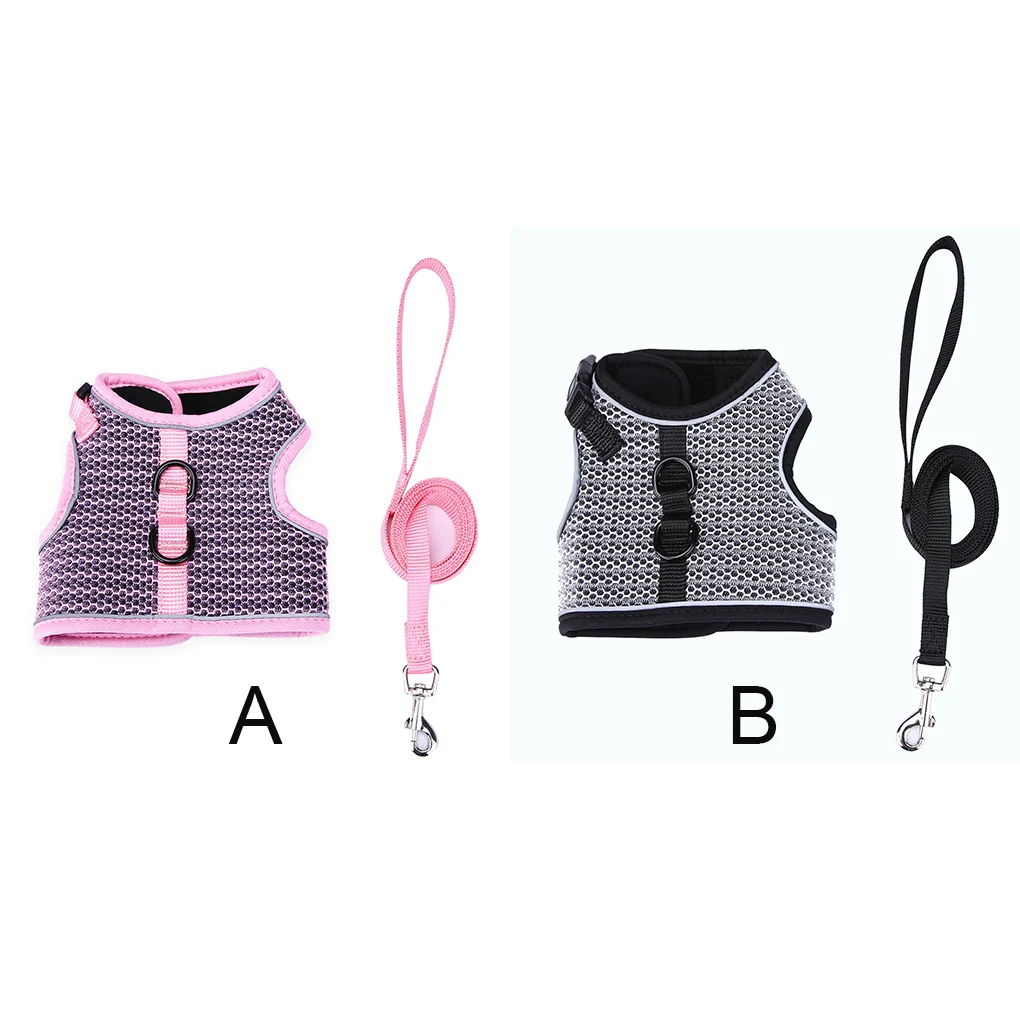 

Шлейка-жилетка для прогулок с домашними животными, регулируемый нагрудный ремень, портативная Тяговая веревка, аксессуары, Серый L