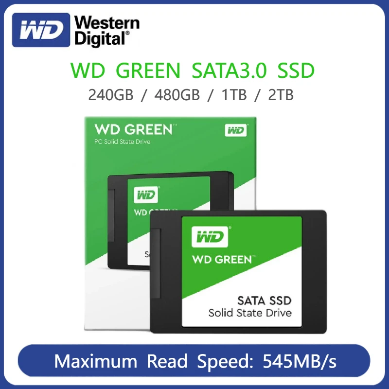 

Western Digital WD SSD 1 ТБ 2 ТБ Внутренний твердотельный жесткий диск 240 ГБ 480 гб поддержка настольного ноутбука ПК Intel AMD Материнская плата