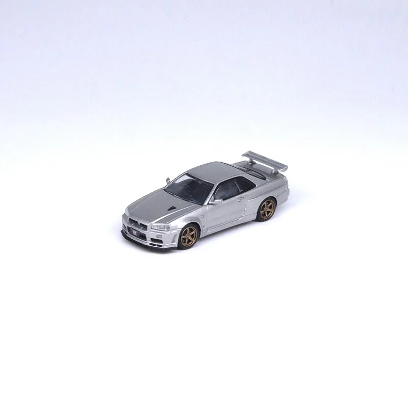 Модель Nissan SKYLINE GT-R R34 в масштабе 1:64 коллекционные украшения для автомобилей из