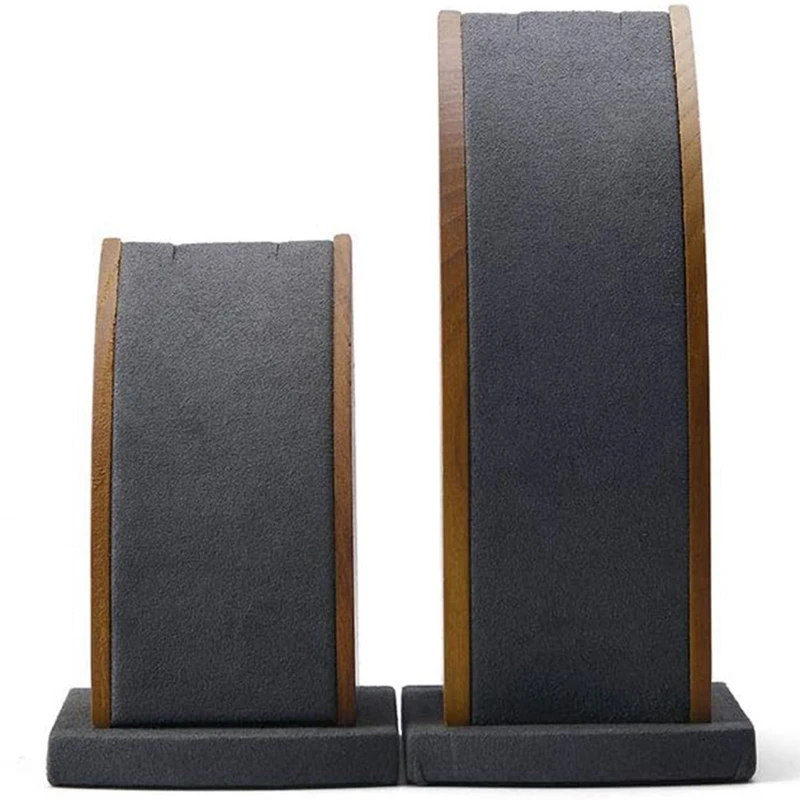 

1 Set Of Necklace Pendant Display Stand Jewelry Display Stand Solid Wood Base