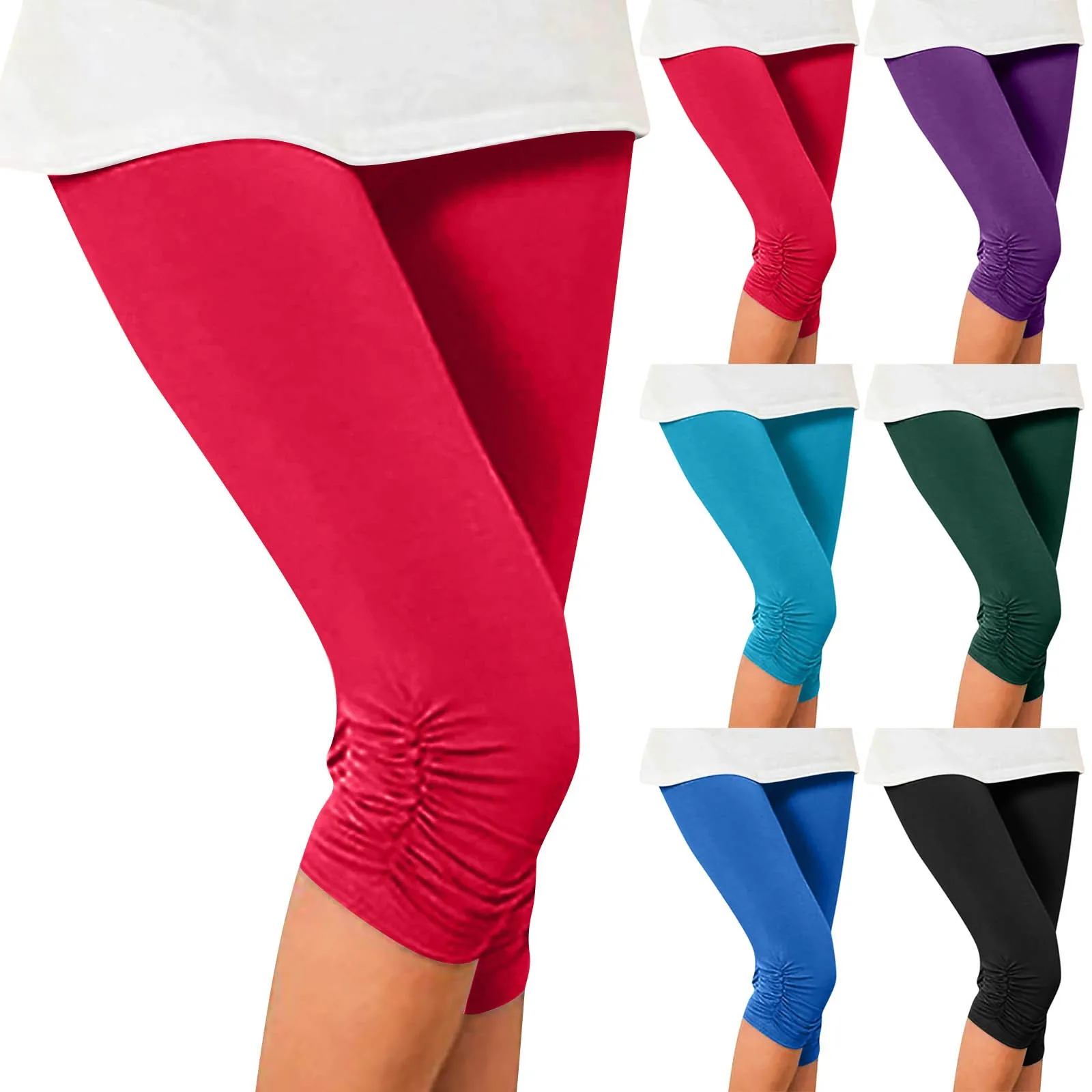 Женские облегающие брюки дышащие спортивные эластичные плиссированные для