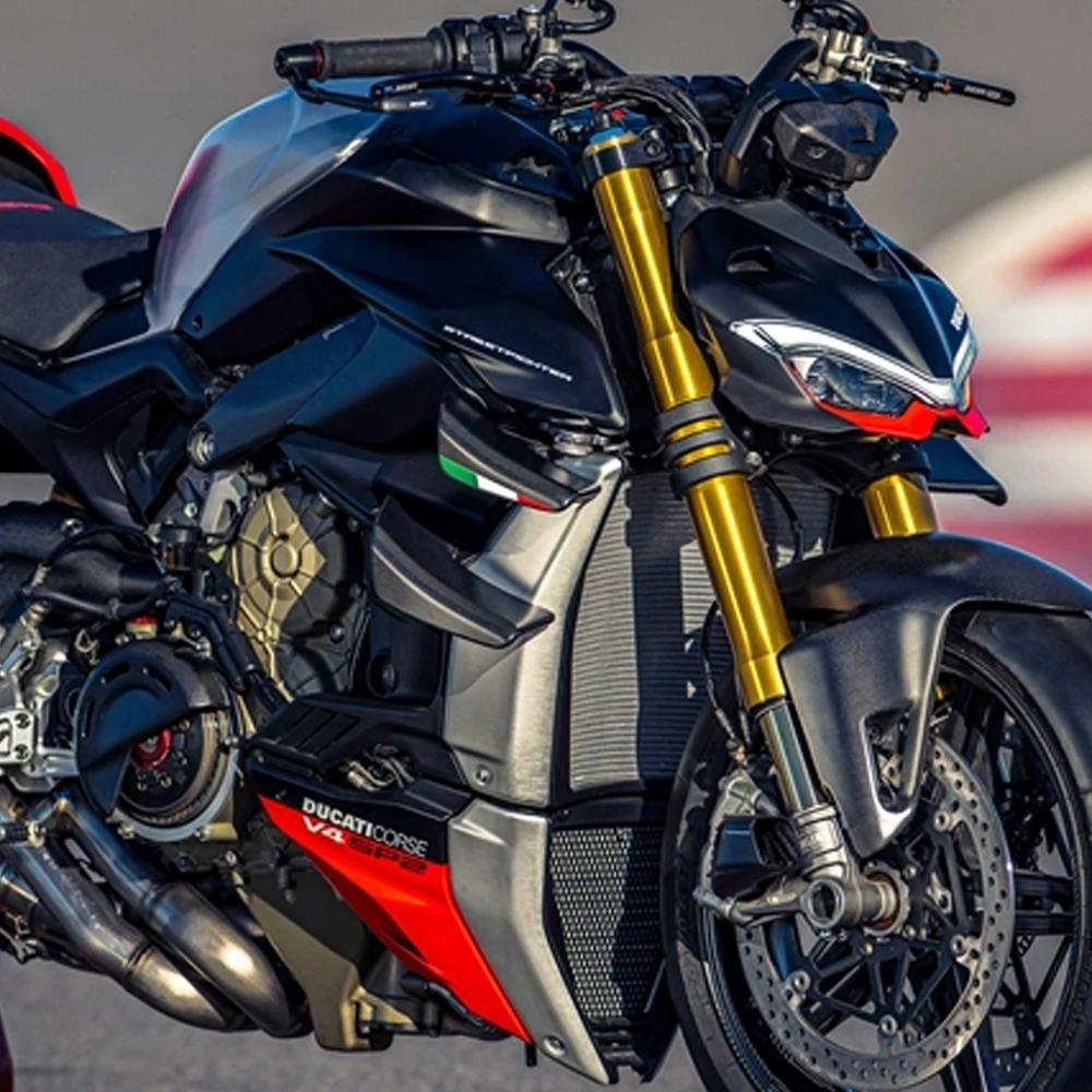 Фото Для крыльев Winglet Flank наклейка наклейка для Ducati Streetfighter V4 V4S V4SP итальянские трехцветные флаги №3