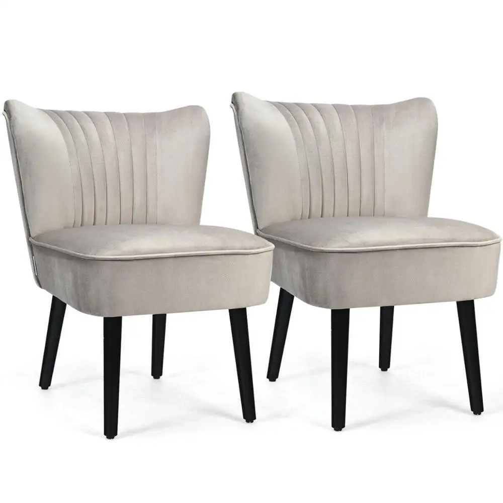 Upholstered Leisure Chair Single Sofa Stone Hw66401