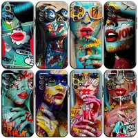 graffiti handsome girl phone case for samsung galaxy s8 s8 plus s9 s9 plus s10 s10e s10 lite plus 5g funda black carcasa