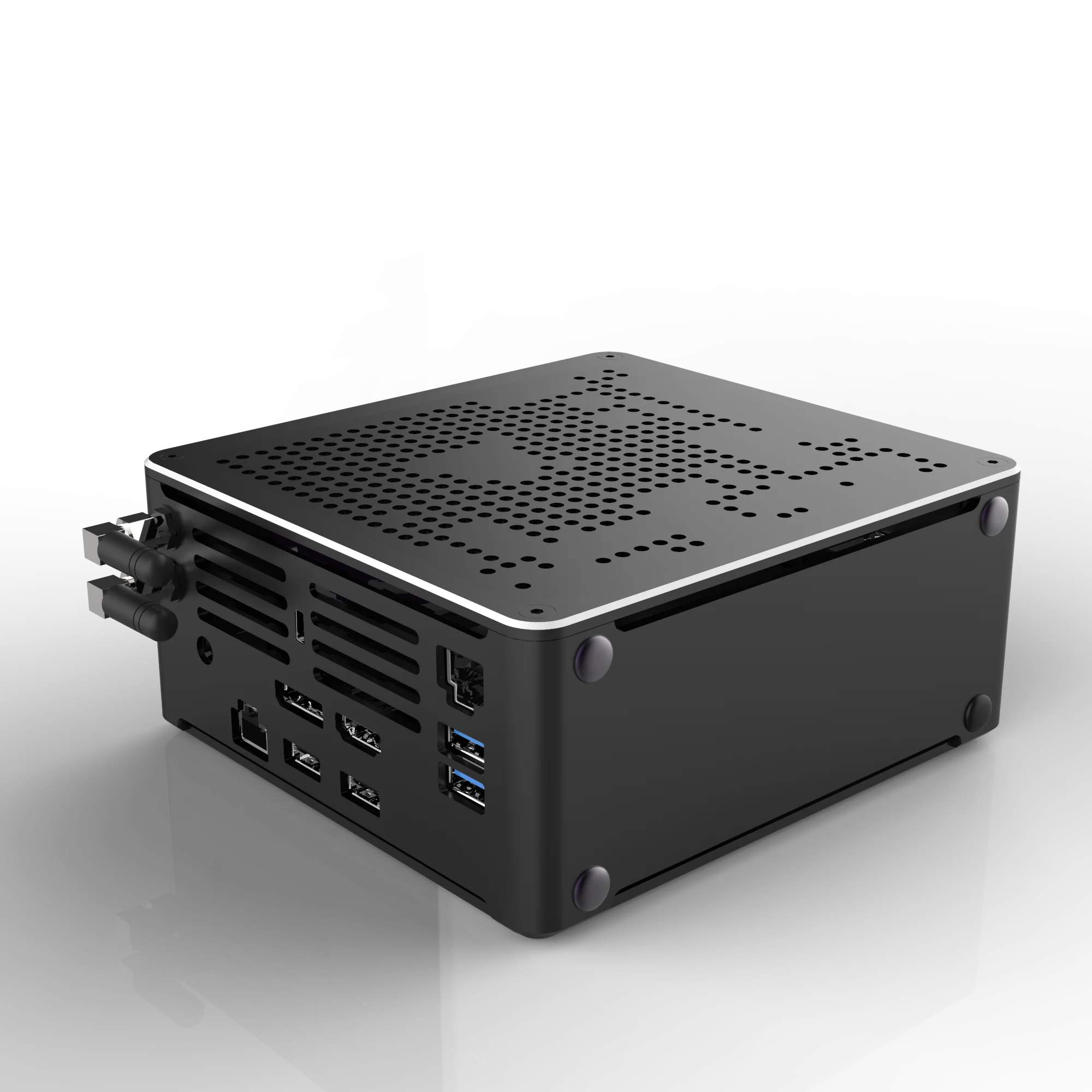

TOP10th Gen Gaming Mini PCDesktop Computer Intel Core i9 10980HK 10880H 2xDDR4 64GB 2xM.2 2xLans Windows 10 4K HDMI DP