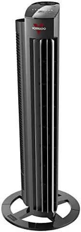 

Air Circulator Tower Fan with Remote Control and Versa-Flow, 33", Black
