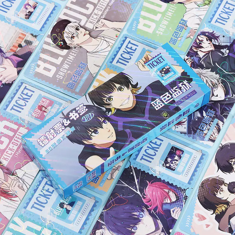 40 шт. синий замок лазерный билет двусторонняя HD закладка поздравительная