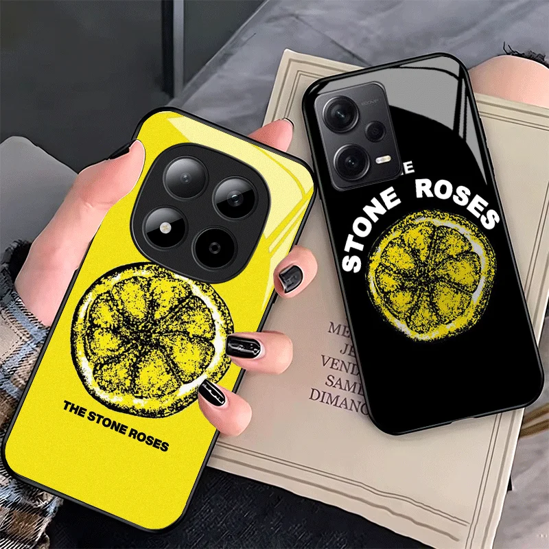 Фото Стеклянный чехол для телефона S-Stone R-Roses для Xiaomi Redmi Note 15 14 13 12 Pro Plus 11 11S 12S 11T 5G 10, противоударный чехол-накладка №1