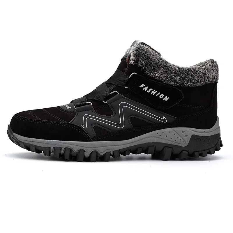 

Fashion Leather Sneakers Men Outdoor Hiking Shoes Women Winter Waterproof Warm Snow Boots Men Casual Anti-slip Shoes Unisex Shoe