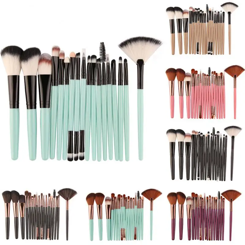 

18Pcs Makeup Brushes Tool Set Cosmetic Powder Eye Shadow Brush Foundation Blush Blending Brush Beauty Make Up Brush