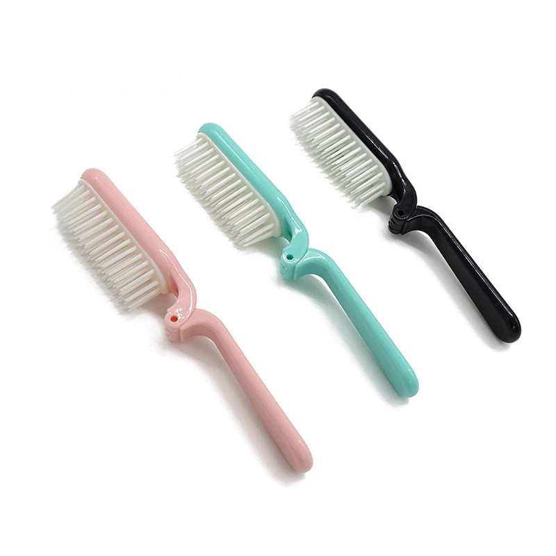 1 Pc Plastic Folded Combs Double-use Collapsed Hair Brush Soft Teeth Massage Comb Portable Women Combs Escova De Cabelo Peine